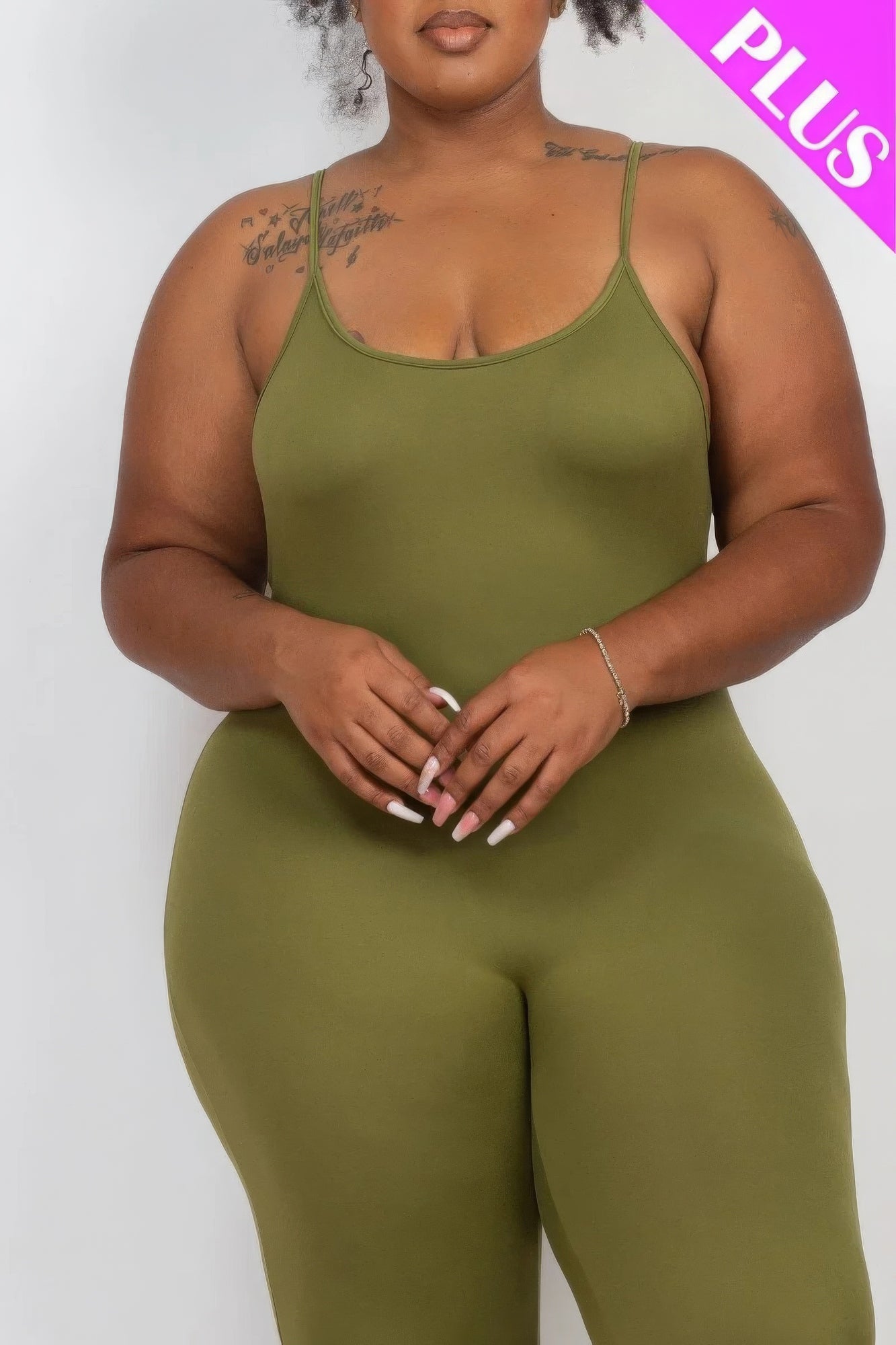 Solid Bodycon Cami Jumpsuit