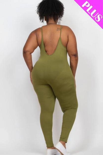 Solid Bodycon Cami Jumpsuit