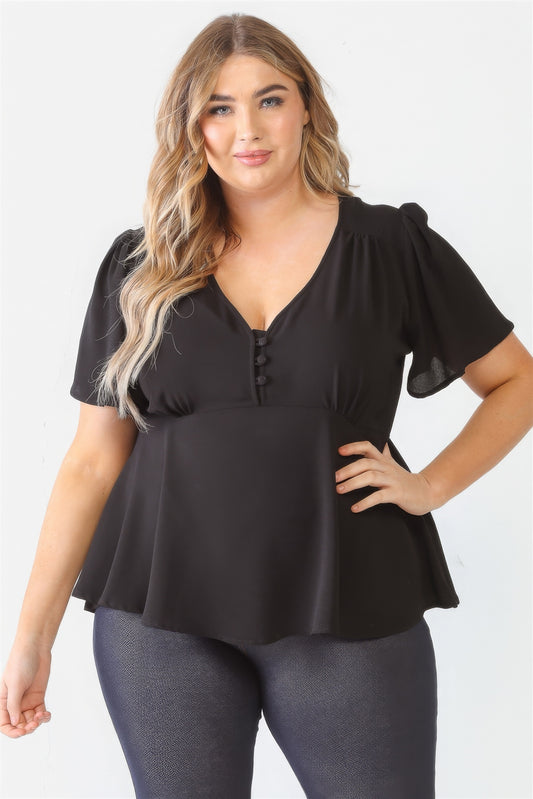 Tie Detail Flare Top