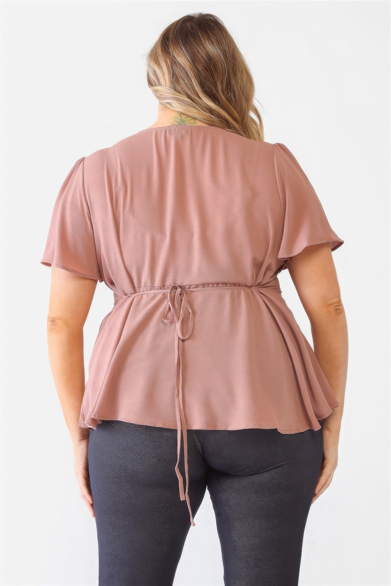 Tie Detail Flare Top