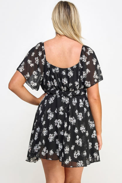 Floral Chiffon Dress