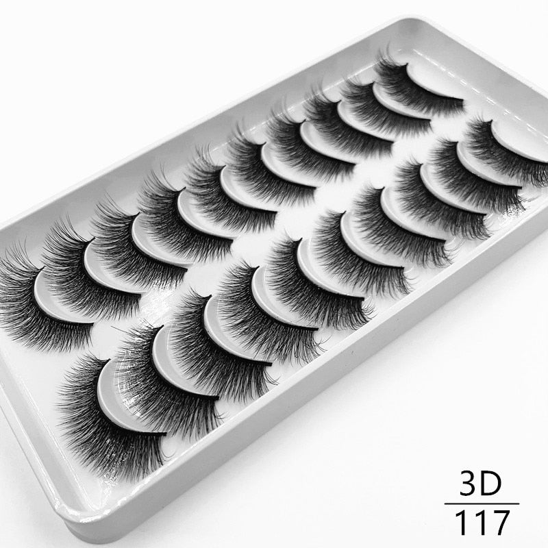 10 pairs Dramatic 3D Mink Lashes Natural Mink Eyelashes Lola’s Hidden Gem