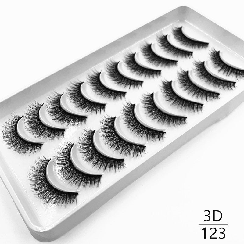 10 pairs Dramatic 3D Mink Lashes Natural Mink Eyelashes Lola’s Hidden Gem