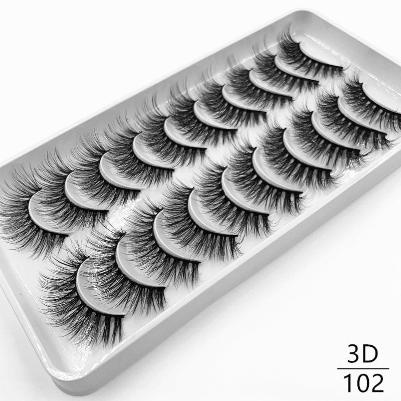 10 pairs Dramatic 3D Mink Lashes Natural Mink Eyelashes Lola’s Hidden Gem