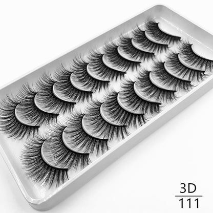 10 pairs Dramatic 3D Mink Lashes Natural Mink Eyelashes Lola’s Hidden Gem