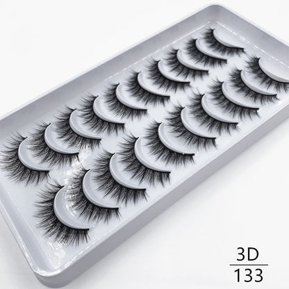 10 pairs Dramatic 3D Mink Lashes Natural Mink Eyelashes Lola’s Hidden Gem