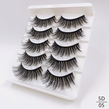 8 Pairs Faux Mink Fluffy Natural False Eyelashes 3D Dramatic Lola’s Hidden Gem