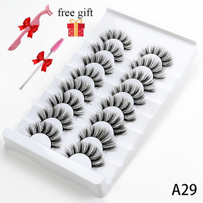 8 Pairs Faux Mink Fluffy Natural False Eyelashes 3D Dramatic Lola’s Hidden Gem