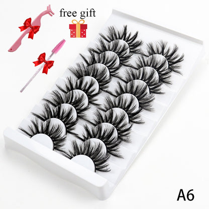 8 Pairs Faux Mink Fluffy Natural False Eyelashes 3D Dramatic Lola’s Hidden Gem