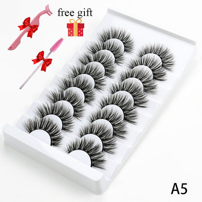 8 Pairs Faux Mink Fluffy Natural False Eyelashes 3D Dramatic Lola’s Hidden Gem