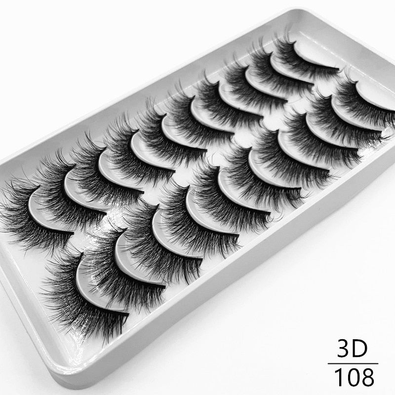 10 pairs Dramatic 3D Mink Lashes Natural Mink Eyelashes Lola’s Hidden Gem