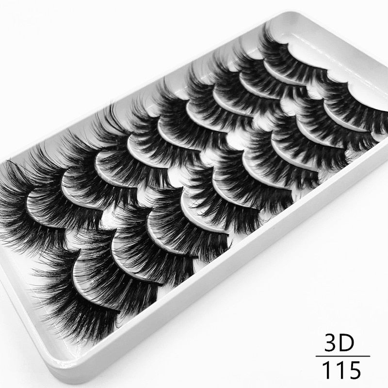 10 pairs Dramatic 3D Mink Lashes Natural Mink Eyelashes Lola’s Hidden Gem