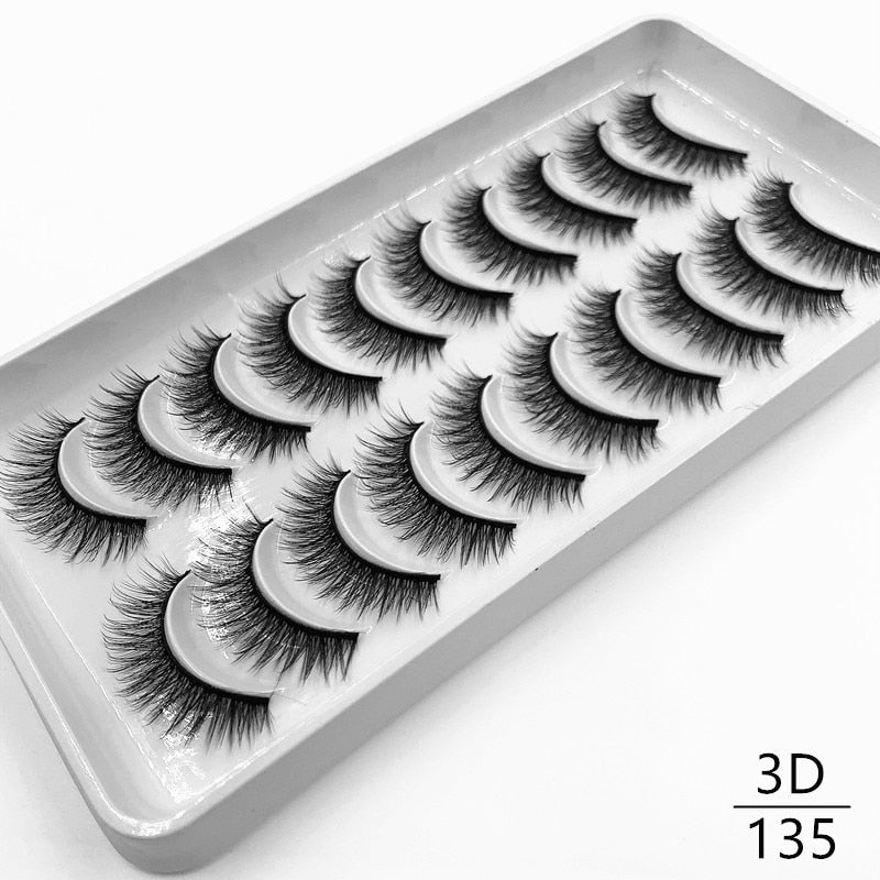 10 pairs Dramatic 3D Mink Lashes Natural Mink Eyelashes Lola’s Hidden Gem