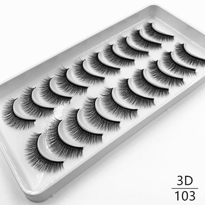 10 pairs Dramatic 3D Mink Lashes Natural Mink Eyelashes Lola’s Hidden Gem