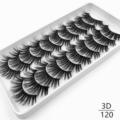 10 pairs Dramatic 3D Mink Lashes Natural Mink Eyelashes Lola’s Hidden Gem