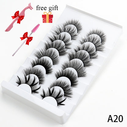 8 Pairs Faux Mink Fluffy Natural False Eyelashes 3D Dramatic Lola’s Hidden Gem