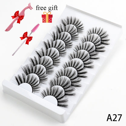 8 Pairs Faux Mink Fluffy Natural False Eyelashes 3D Dramatic Lola’s Hidden Gem