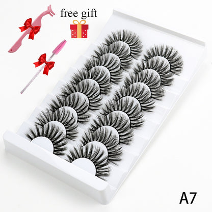 8 Pairs Faux Mink Fluffy Natural False Eyelashes 3D Dramatic Lola’s Hidden Gem