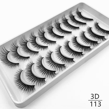 10 pairs Dramatic 3D Mink Lashes Natural Mink Eyelashes Lola’s Hidden Gem