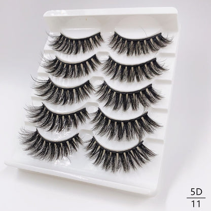 8 Pairs Faux Mink Fluffy Natural False Eyelashes 3D Dramatic Lola’s Hidden Gem