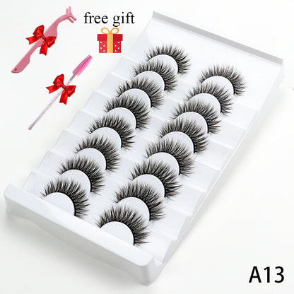 8 Pairs Faux Mink Fluffy Natural False Eyelashes 3D Dramatic Lola’s Hidden Gem