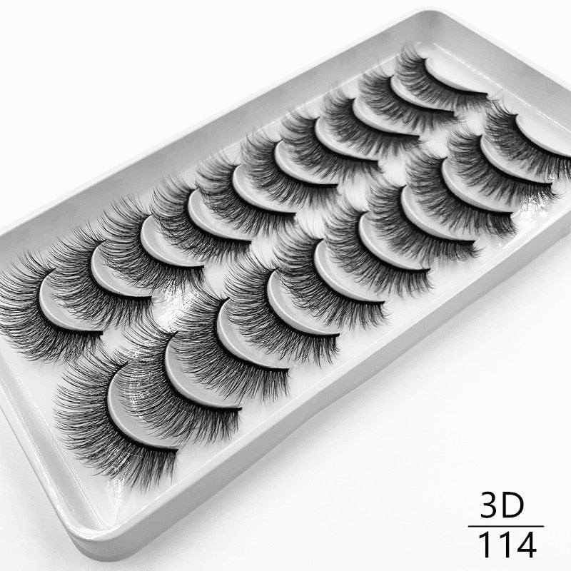 10 pairs Dramatic 3D Mink Lashes Natural Mink Eyelashes Lola’s Hidden Gem