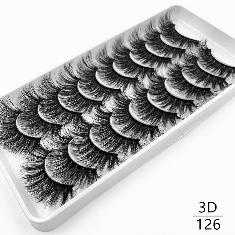 10 pairs Dramatic 3D Mink Lashes Natural Mink Eyelashes Lola’s Hidden Gem