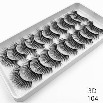 10 pairs Dramatic 3D Mink Lashes Natural Mink Eyelashes Lola’s Hidden Gem