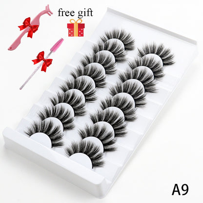 8 Pairs Faux Mink Fluffy Natural False Eyelashes 3D Dramatic Lola’s Hidden Gem