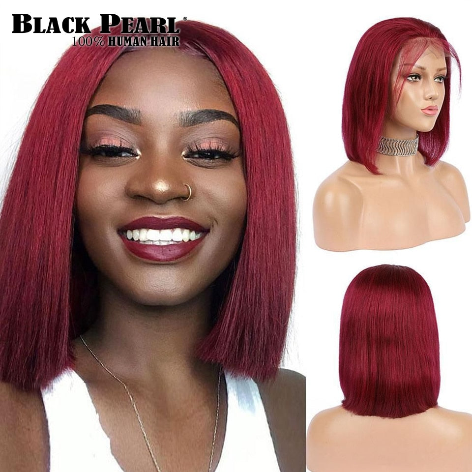 Glueless Short Bob Lace Front Human Hair Wig Lola’s Hidden Gem