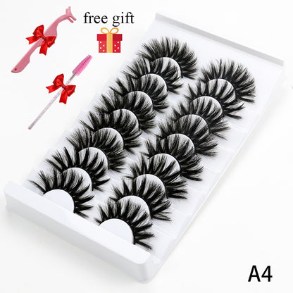 8 Pairs Faux Mink Fluffy Natural False Eyelashes 3D Dramatic Lola’s Hidden Gem