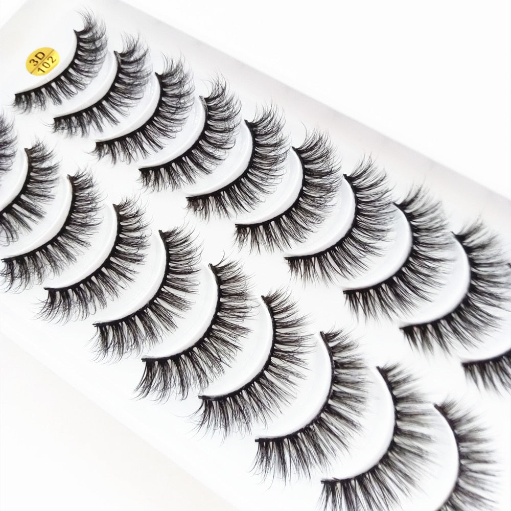 10 pairs Dramatic 3D Mink Lashes Natural Mink Eyelashes Lola’s Hidden Gem