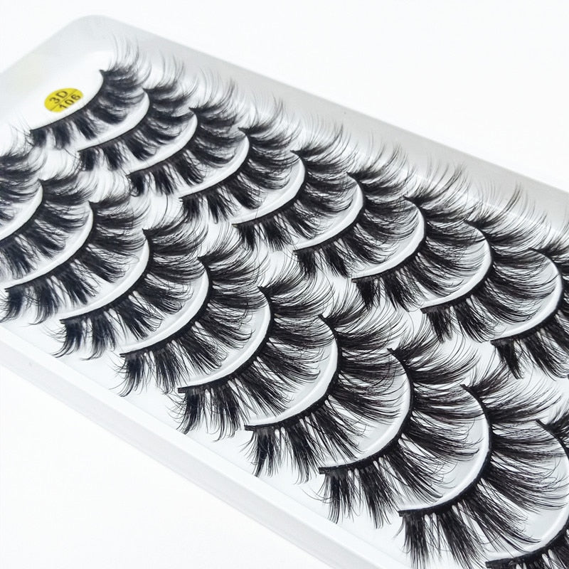 10 pairs Dramatic 3D Mink Lashes Natural Mink Eyelashes Lola’s Hidden Gem