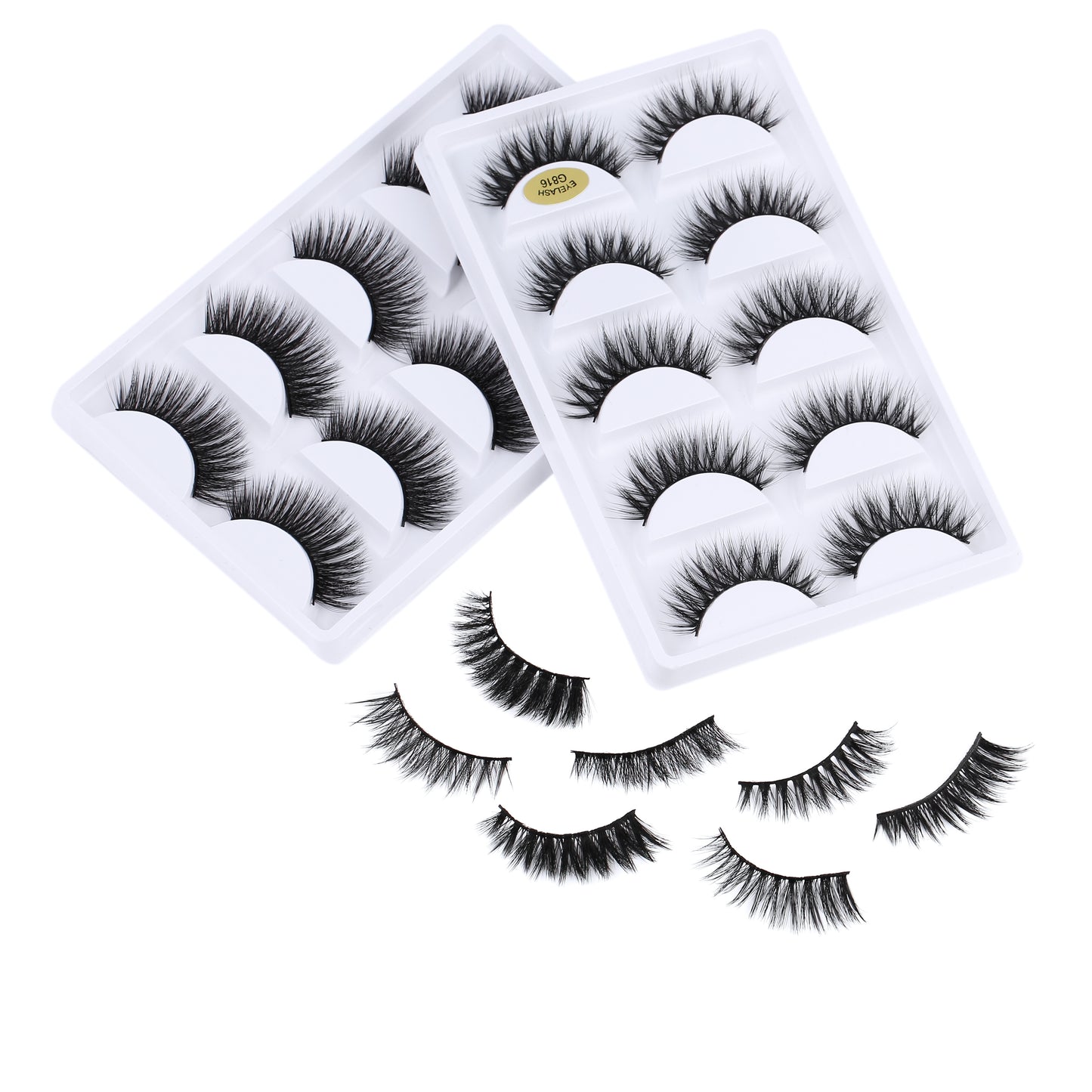 5 Pairs 5D Natural Mink Eyelash Extensions Lola’s Hidden Gem