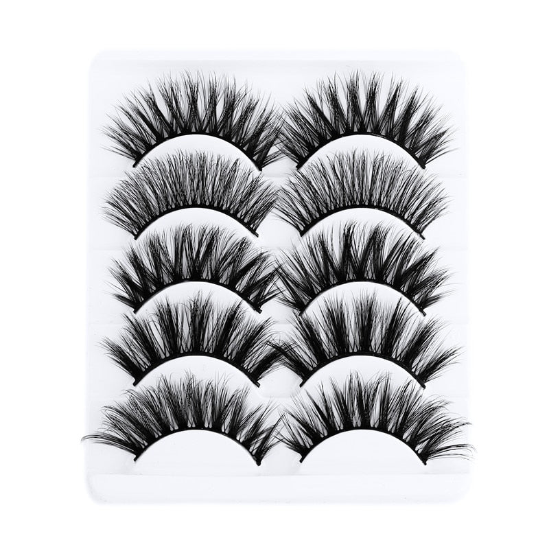 5 Pairs 5D Natural Mink Eyelash Extensions Lola’s Hidden Gem