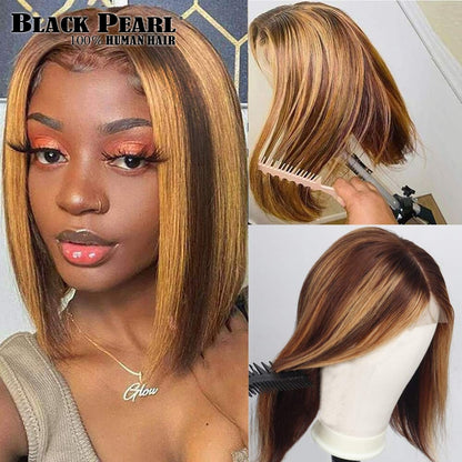 Glueless Short Bob Lace Front Human Hair Wig Lola’s Hidden Gem