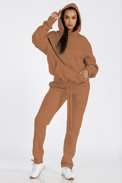 Unisex Premium Cotton Blend Hoodie & Toggle Pant Set