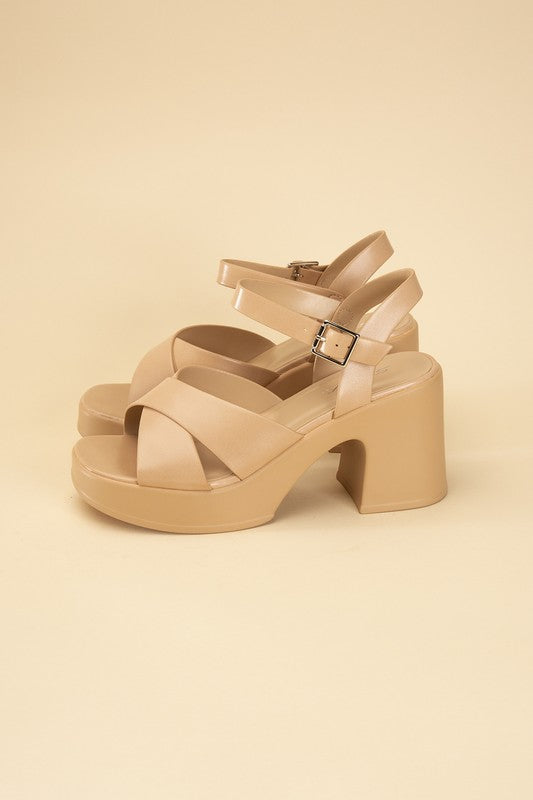 Touch-S Crisscross Sandal Heels Fortune Dynamic