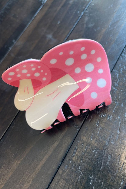 Mushroom Design Claw Hair Clip