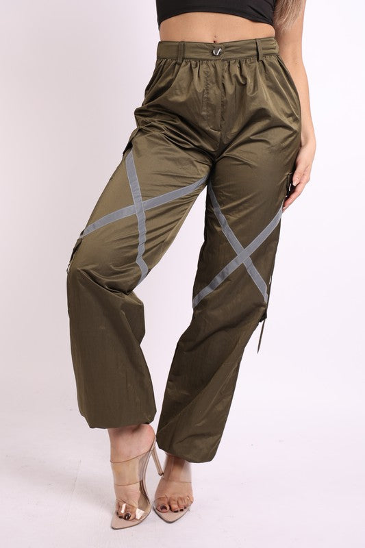 Windbreaker Pants With Reflective Detail