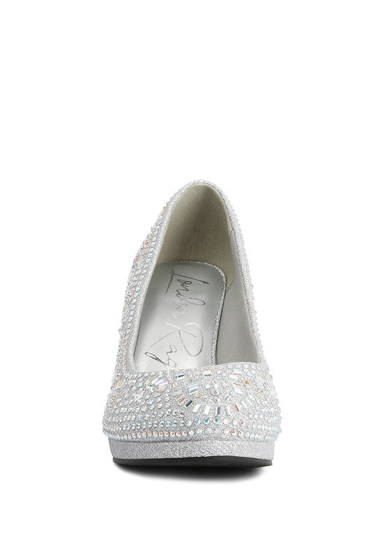 Jolly Exquisite Rhinestone Stiletto Pumps