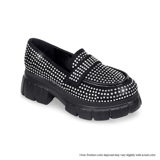 Studs All Over Chunky Sole Loafers