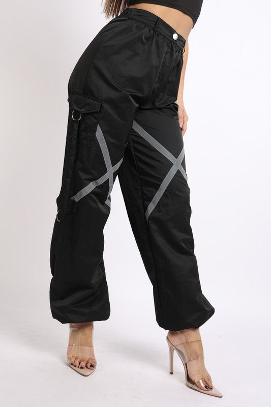 Windbreaker Pants With Reflective Detail