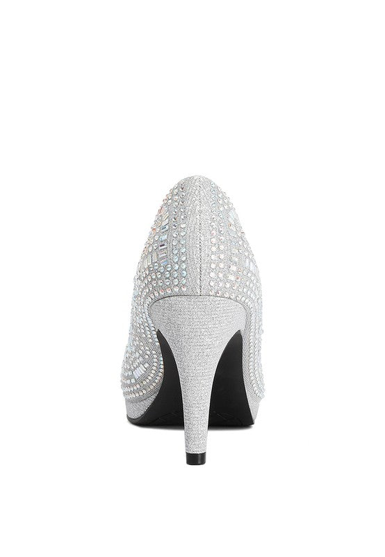 Jolly Exquisite Rhinestone Stiletto Pumps