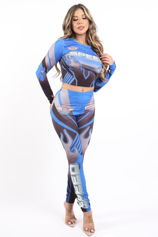 Gem Plus+ Speed Motors Leggings Set