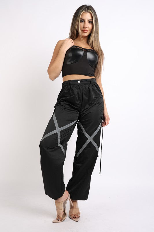 Windbreaker Pants With Reflective Detail