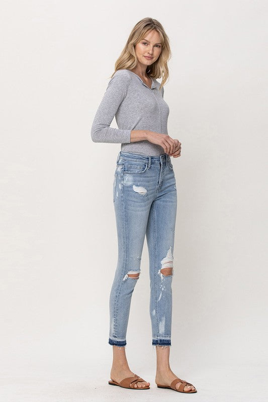 Mid-Rise Crop Skinny Jeans