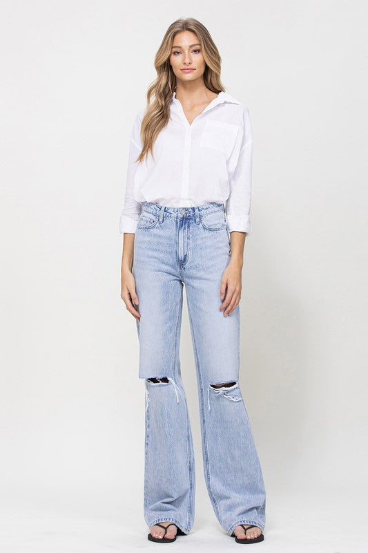 90s Vintage Flare Jeans VERVET by Flying Monkey