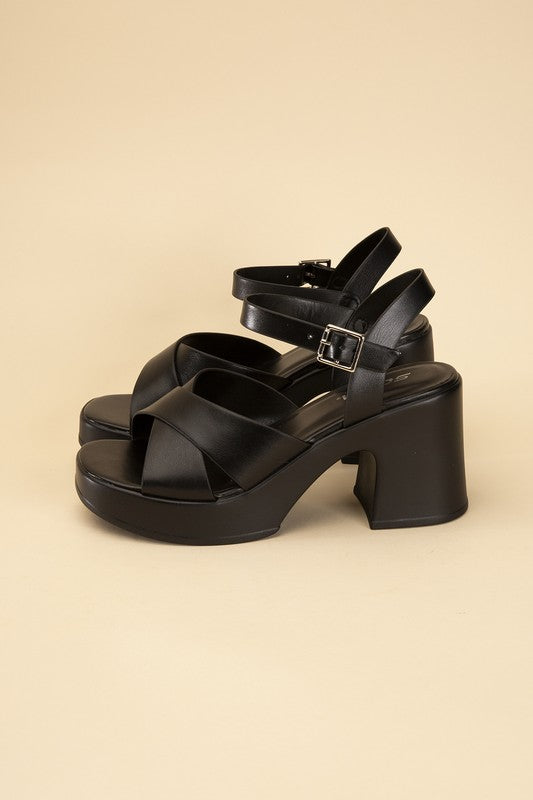 Touch-S Crisscross Sandal Heels Fortune Dynamic