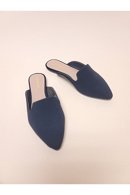 Casual Flat Mules Slides Let's See Style